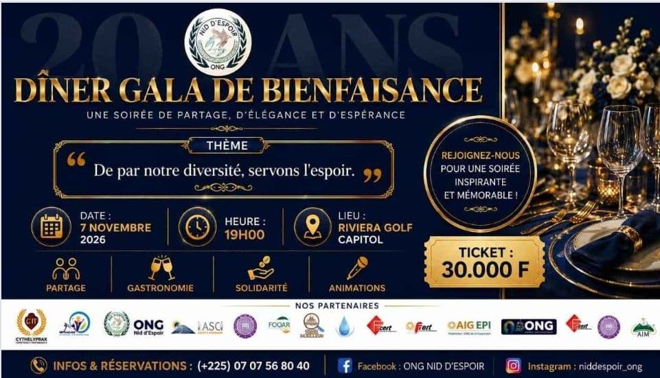 20 e anniversaire de l'ONG nid d'espoir