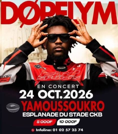 Concert de dopelym à Yamoussoukro